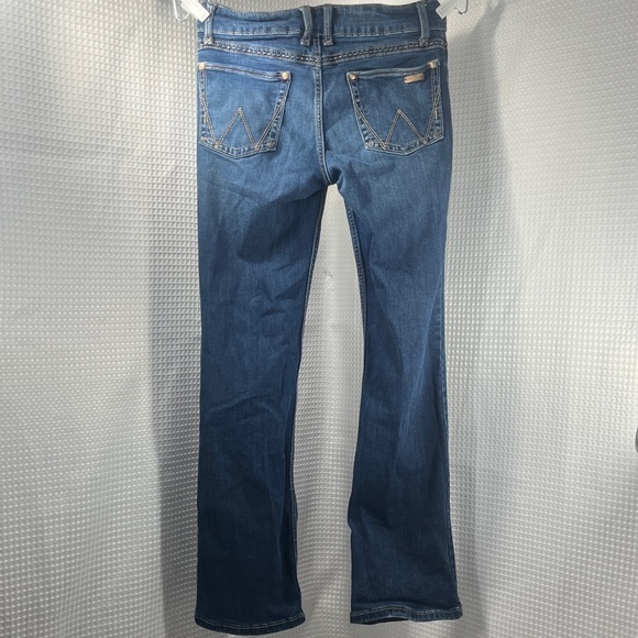 Wrangler Women's Boot Cut Blue Jeans- size 3/4 X 32 - Picture 9 of 12
